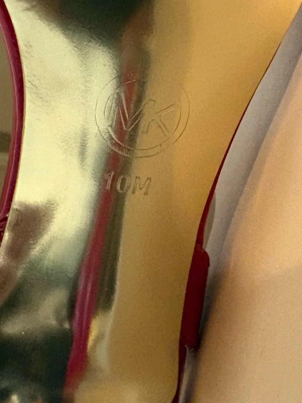 MICHAEL KORS Red Patent Slingback Heels, Size 10, NWT